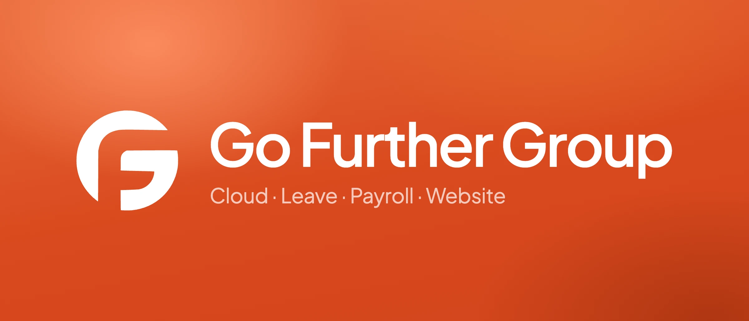 Go Further Group logo on orange