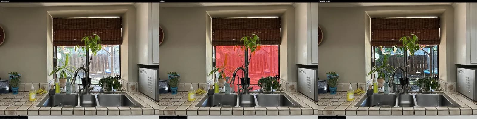 Window Pull, step by step, on a kitchen window