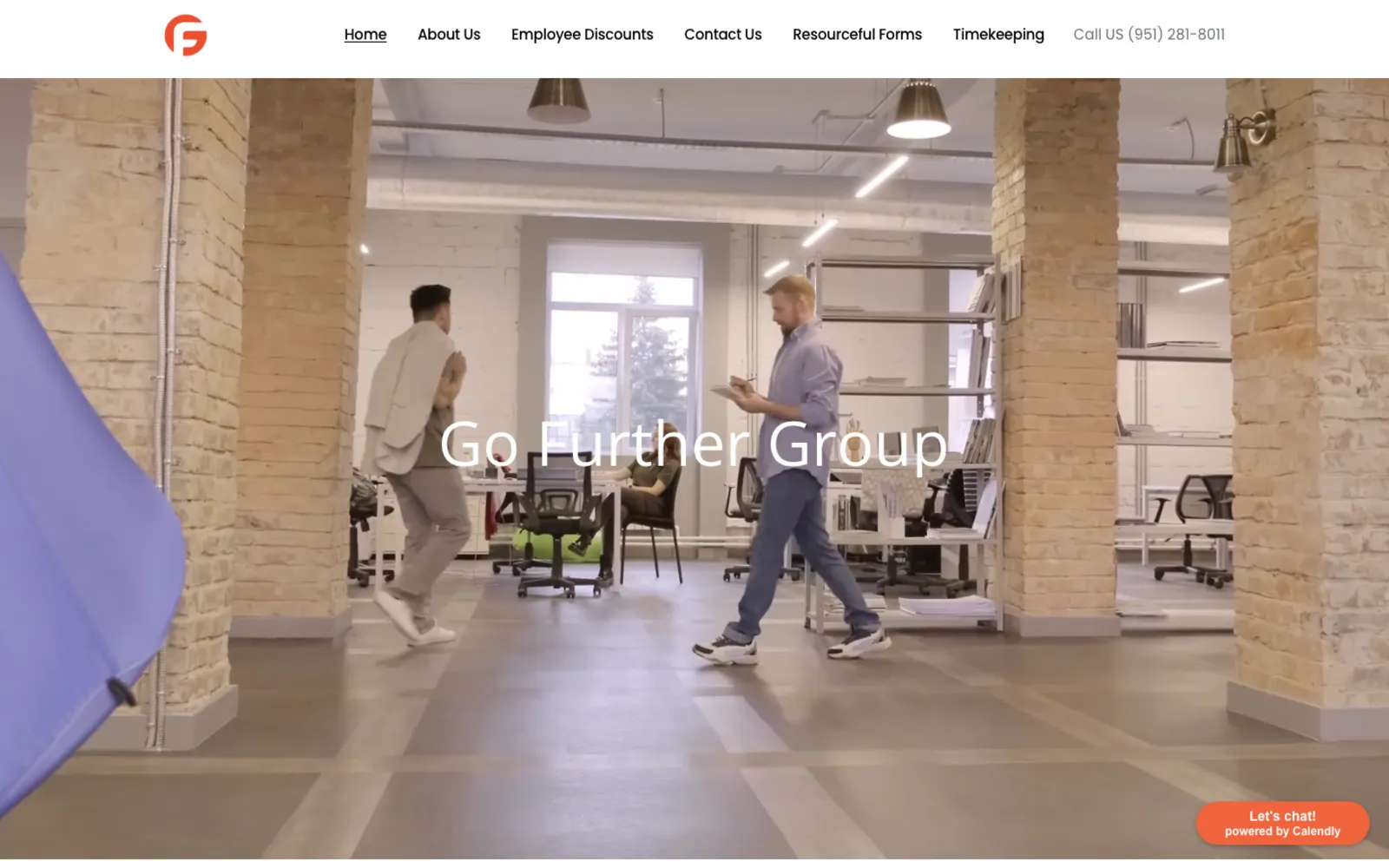 The old Go Further Group website
